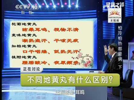20130826健康之路视频和笔记:高思华讲阳虚,阴虚,六味